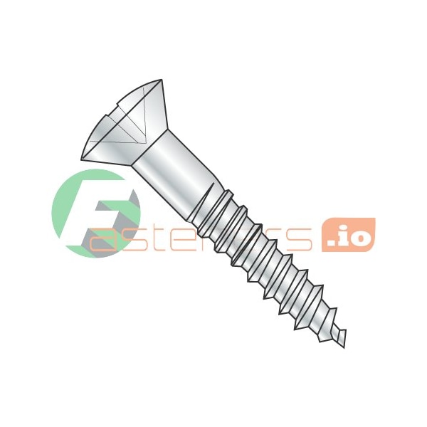 Newport Fasteners Wood Screw, #10, 3/4 in, Zinc Plated Steel Oval Head Phillips Drive, 4000 PK 116322 - main